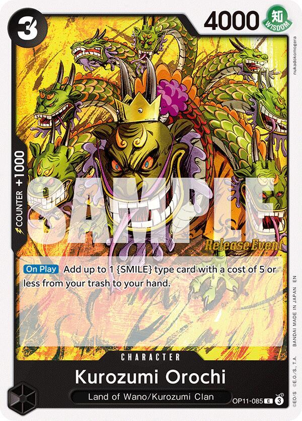Kurozumi Orochi - A Fist of Divine Speed Release Event Cards - One