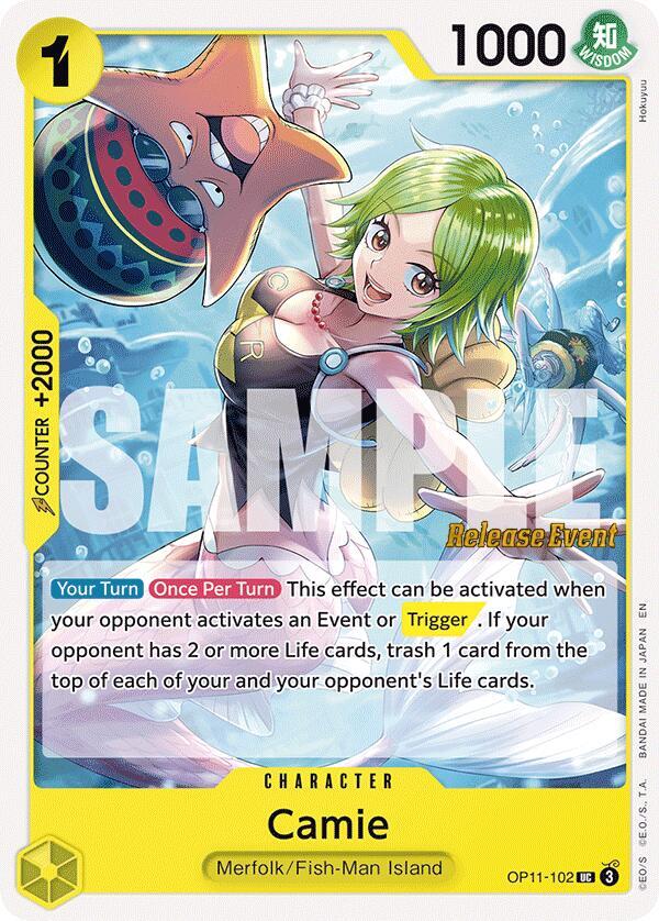 Camie - A Fist of Divine Speed Release Event Cards - One Piece