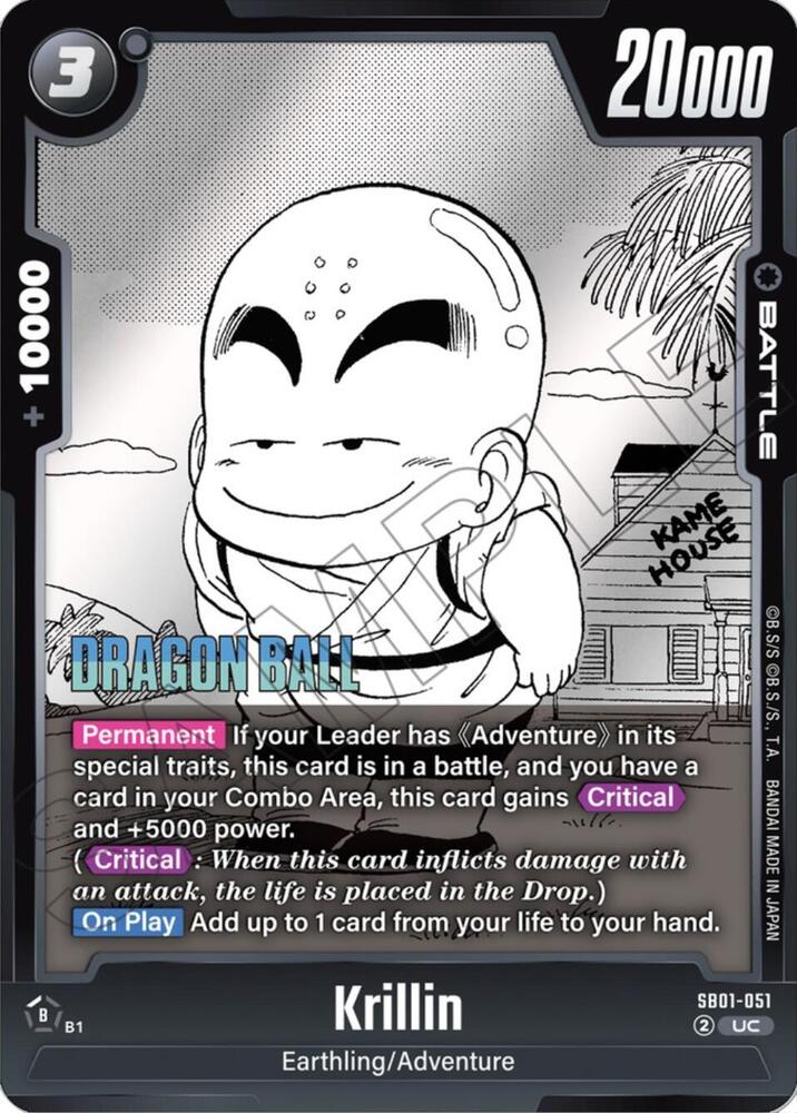 Krillin - SB01-051 - Manga Booster 01 - Dragon Ball Super: Fusion