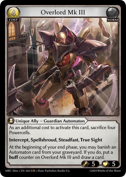 Overlord Mk III - Mercurial Heart Alter Edition - Grand Archive