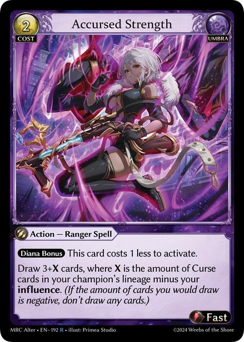 Accursed Strength - Mercurial Heart Alter Edition - Grand Archive