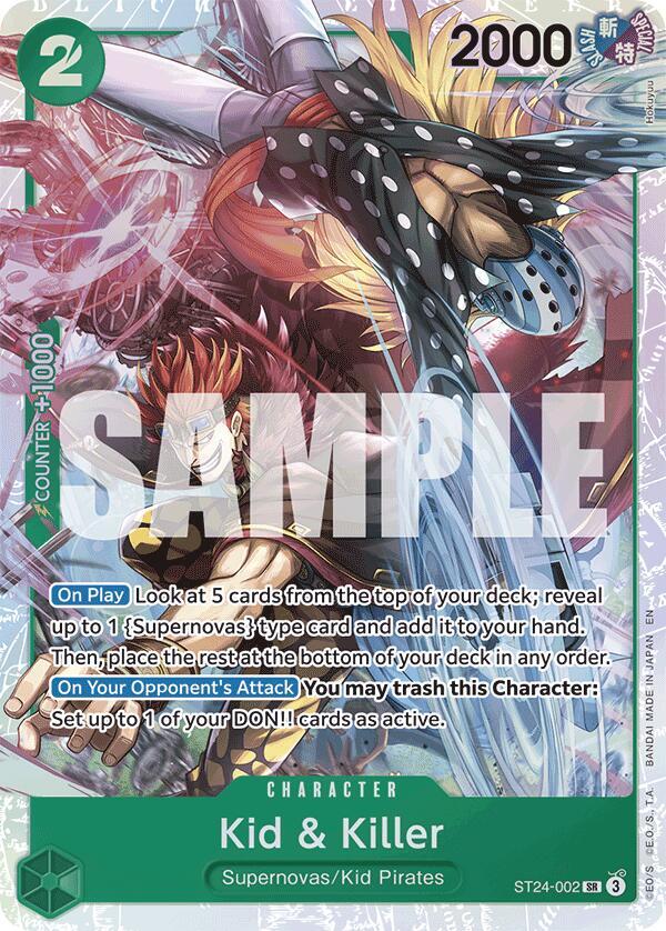 Kid and Killer onepiece card