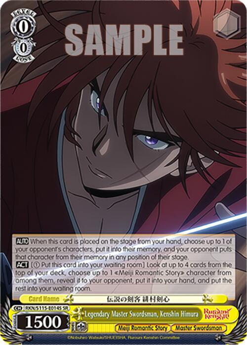 Legendary Master Swordsman, Kenshin Himura (SR)