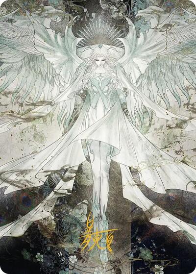 Hydaelyn, the Mothercrystal Art Card (Gold-Stamped Signature)