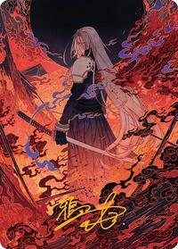 Nibelheim Aflame Art Card (Gold-Stamped Signature)