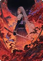 Nibelheim Aflame Art Card - Art Series: FINAL FANTASY - Magic: The