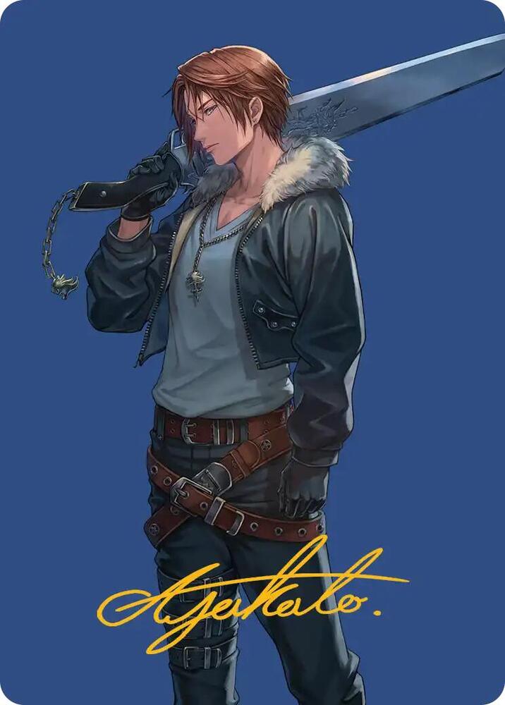 SeeDの傭兵、スコール　アートカード　サイン　PSA10 Squall, SeeD Mercenary Art Card (Gold-Stamped Signature