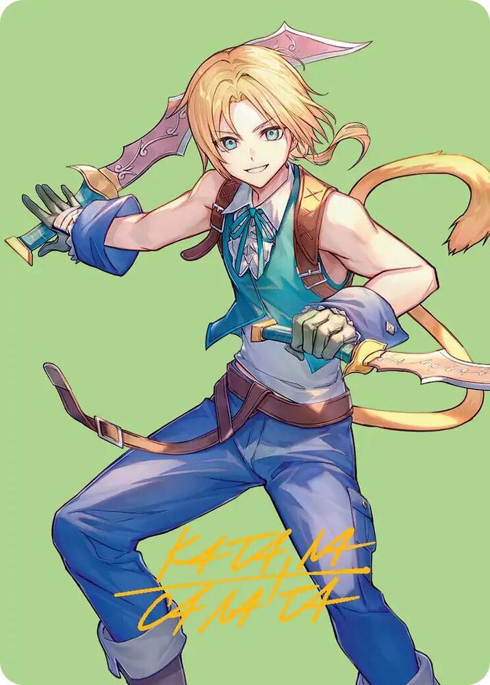 Zidane, Tantalus Thief Art Card (Gold-Stamped Signature) - Art