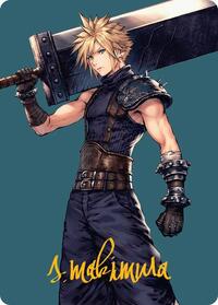 Cloud, Ex-SOLDIER Art Card (Gold-Stamped Signature)