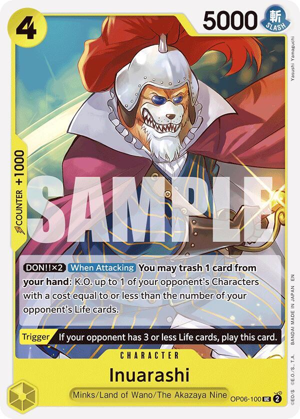 Inuarashi Reprint onepiece card