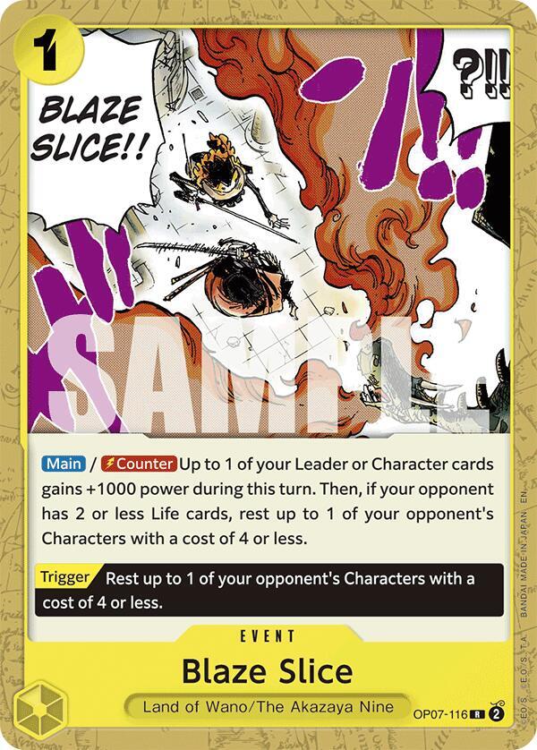 Blaze Slice Reprint onepiece card