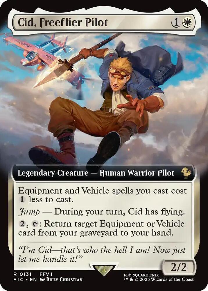 Cid, Freeflier Pilot (Extended Art) - Commander: FINAL FANTASY