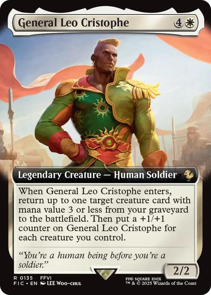 General Leo Cristophe (Extended Art) - Commander: FINAL FANTASY - Magic: The Gathering - TCGplayer.com General Leo Cristophe (Extended Art) - Commander: FINAL FANTASY - Magic: The Gathering - TCGplayer.com