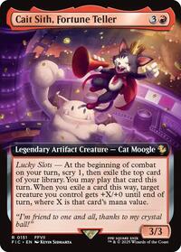 Cait Sith, Fortune Teller (Extended Art) - Commander: FINAL FANTASY - Magic: The Gathering card