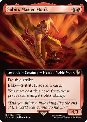 Sabin, Master Monk