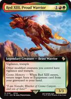 誇り高き戦士、レッドXIII 拡張アート　foil Red XIII, Proud Warrior (Extended Art) - Commander: FINAL FANTASY