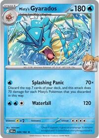 Misty's Gyarados - 049/182 (Non-holo) #049/182 from Deck Exclusives Pokemon card image