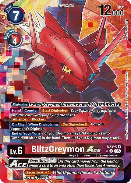 BlitzGreymon ACE (Alternate Art) - Versus Monsters - Digimon Card