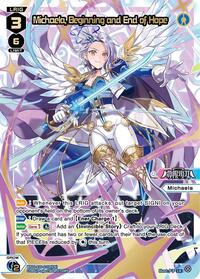 Michaela, Beginning and End of Hope (LR) - WIXOSS Legendary DIVA trading card