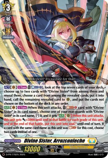 Divine Sister, Arrozconleche - D Promo Cards - Cardfight Vanguard
