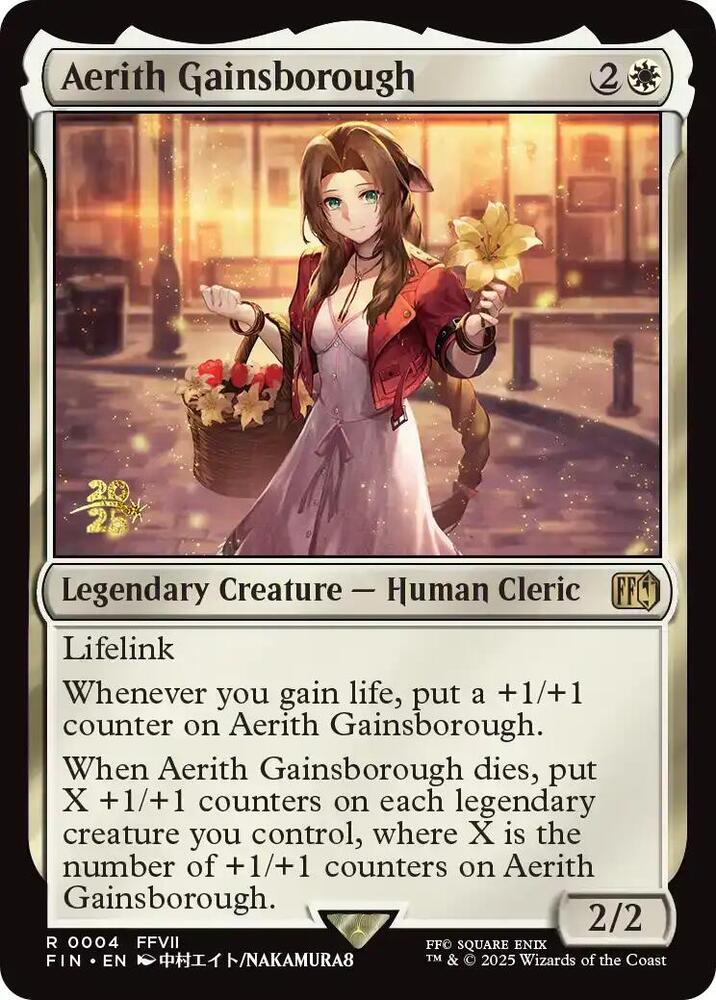 MTG エアリス・ゲインズブール　Promo プロモ Aerith Gainsborough - Prerelease Cards - Magic: The Gathering