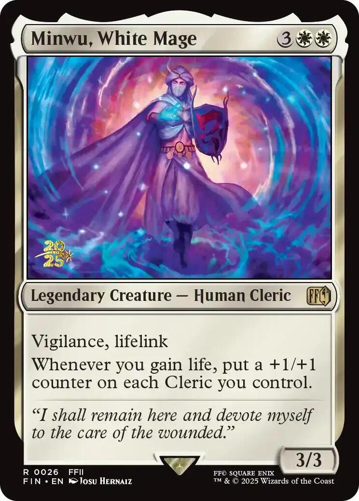 Minwu, White Mage #26s — Final Fantasy Promos