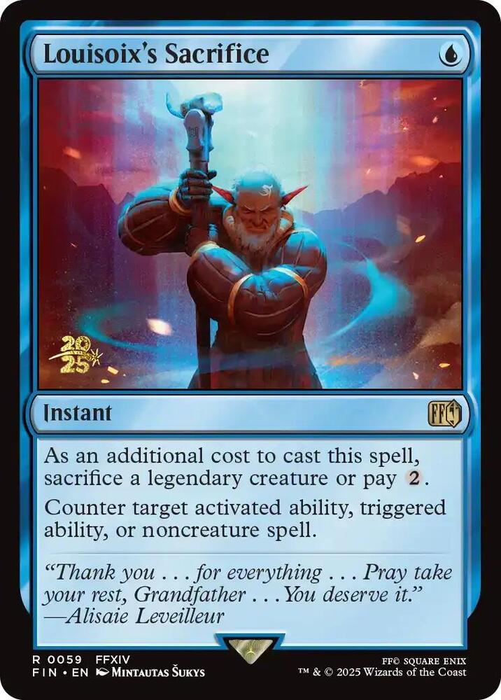 Louisoix's Sacrifice #59s — Final Fantasy Promos
