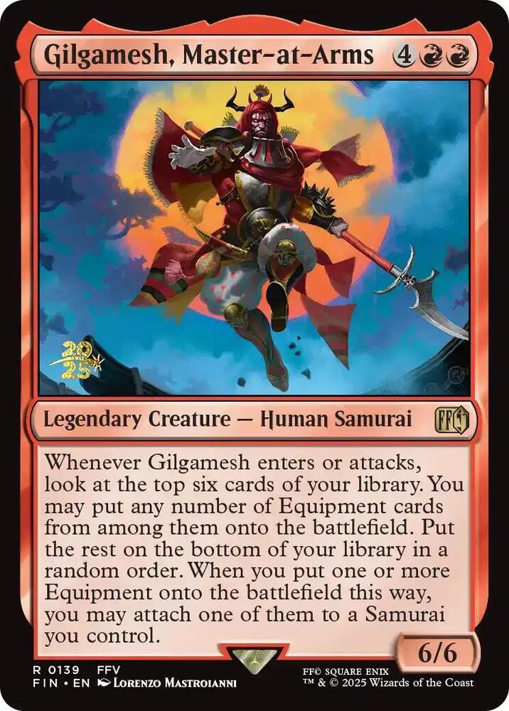 Gilgamesh, Master-at-Arms #139s — Final Fantasy Promos