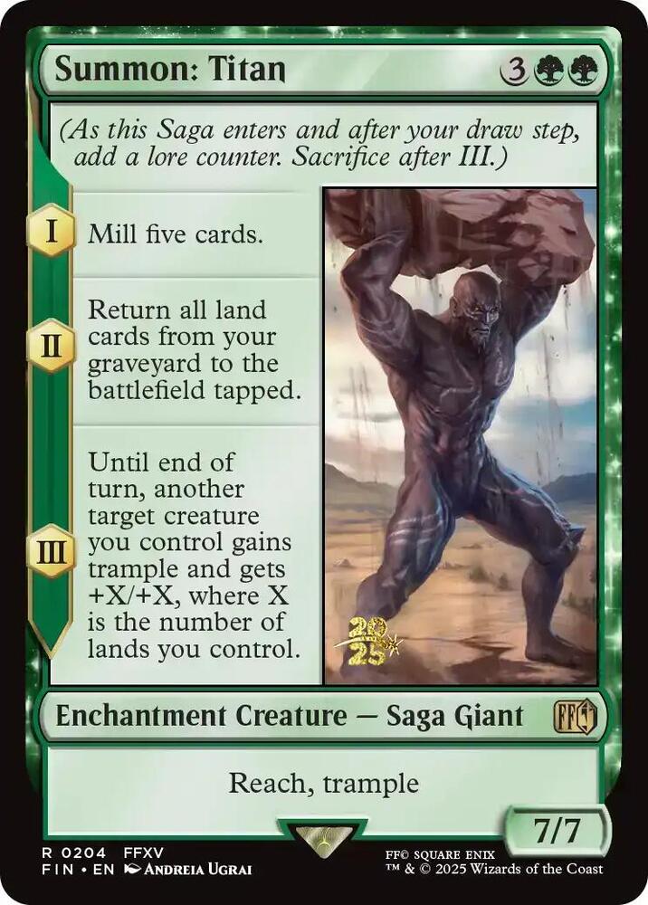 Summon: Titan - Prerelease Cards - Magic: The Gathering