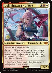 Lightning, Army of One - Prerelease Cards - Magic: The Gathering card