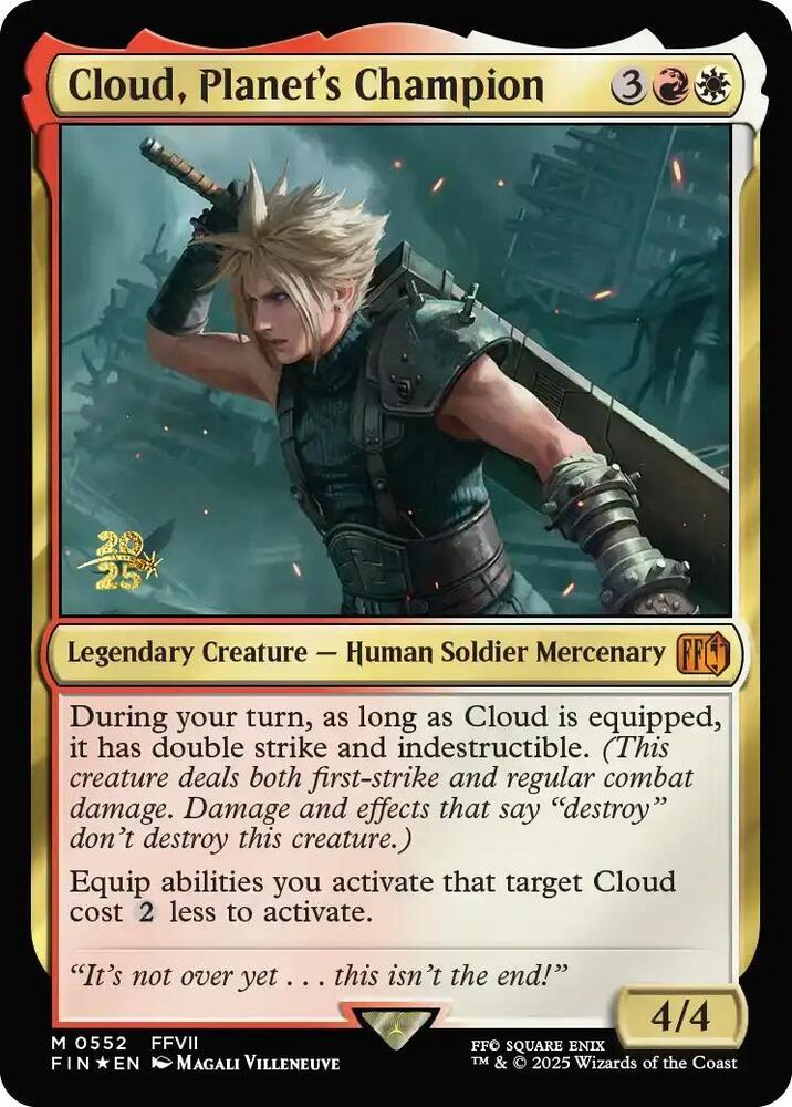 Cloud, Planet's Champion 552 card