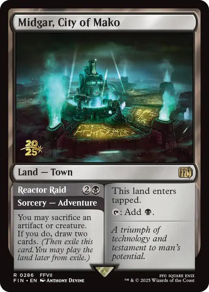 Midgar, City of Mako 286 card