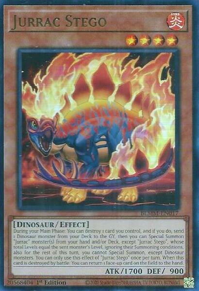 Jurrac Stego - Battles of Legend: Monster Mayhem - YuGiOh