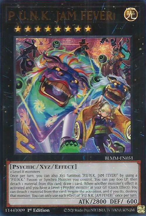 遊戯王 P.U.N.K JAM FEVER! 25th クオシク PSA10 P.U.N.K. JAM FEVER! - Battles of Legend: Monster Mayhem - YuGiOh