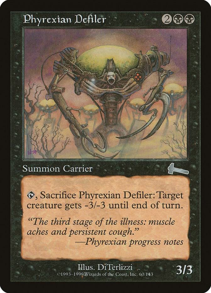 Phyrexian Defiler - Urza's Legacy - Magic: The Gathering