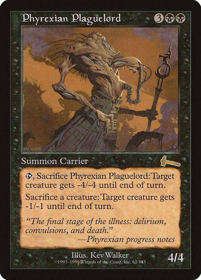 中古激レアソウルLP【FILÓ 】orígens Phyrexian Plaguelord - Urza's Legacy - Magic: The Gathering