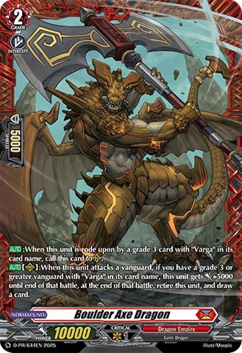 Boulder Axe Dragon - D Promo Cards - Cardfight Vanguard