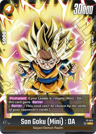 Son Goku (Mini) : DA - FP-043 Fusion World Promotion Cards and Packs Promo Dragon Ball card — value and price
