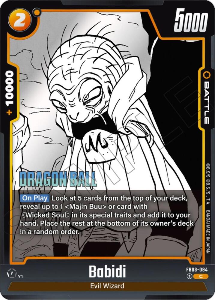 Babidi - FB03-084 - Manga Booster 01 - Dragon Ball Super
