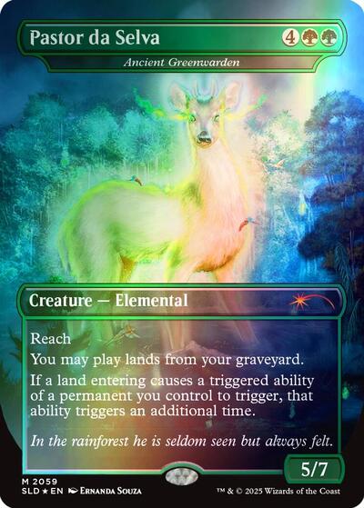 Pastor da Selva Ancient Greenwarden Rainbow Foil