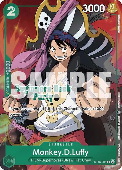 Monkey.D.Luffy (Beginners Deck Party [ST-23] - [ST-28] Winner Pack) card