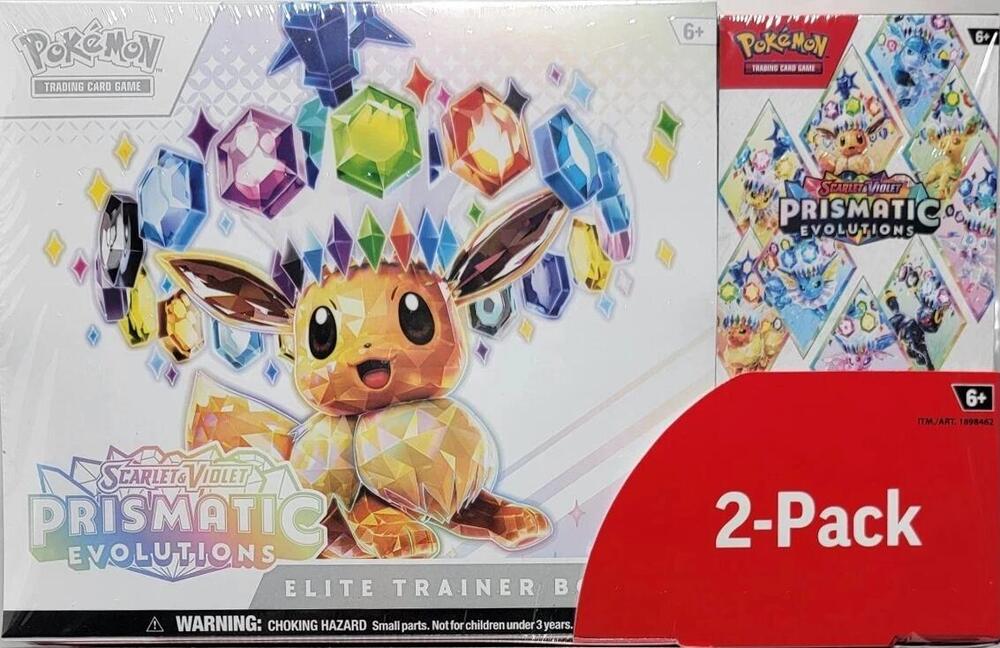 Costco Pokemon Prismatic Evolutions 2-Pack Trainer Box and