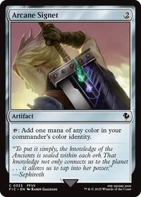Arcane Signet (0333) (Surge Foil) - Commander: FINAL FANTASY - Magic: The Gathering card