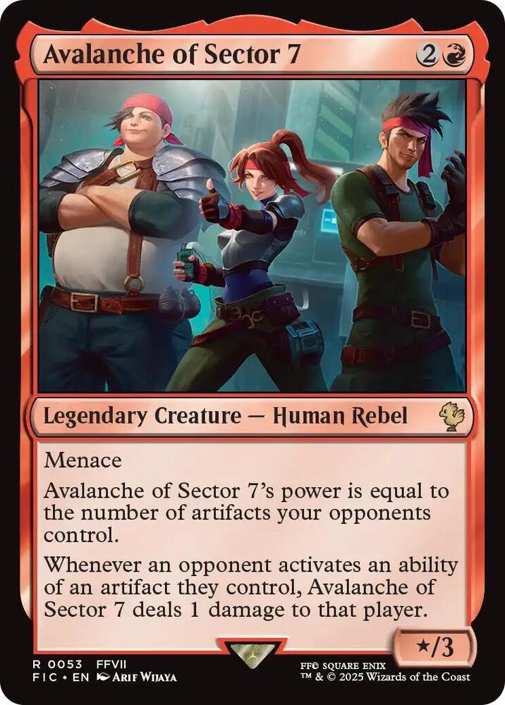 Avalanche of Sector 7 (Surge Foil) - Commander: FINAL FANTASY