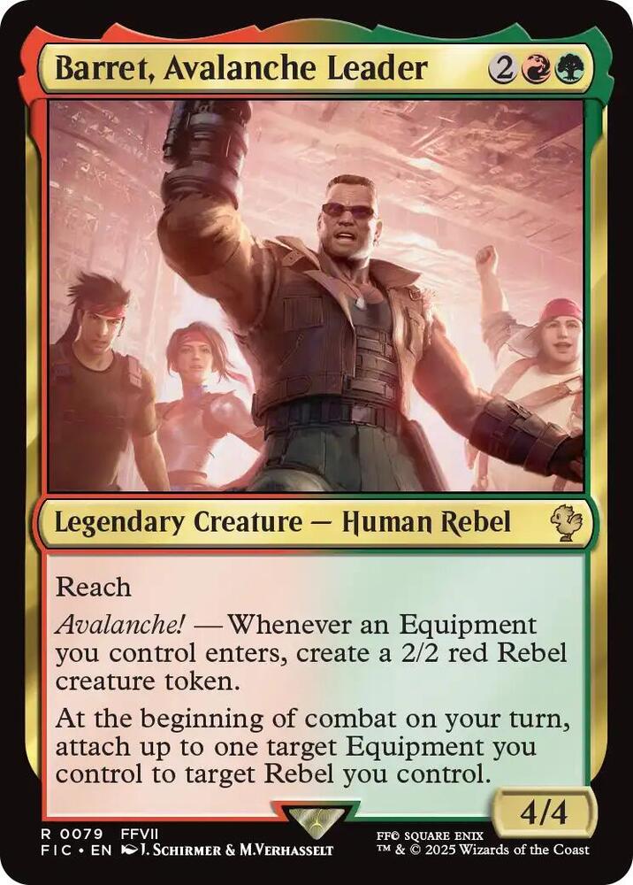 Barret, Avalanche Leader (Surge Foil) - Commander: FINAL FANTASY - Magic: The Gathering Barret, Avalanche Leader (Surge Foil) - Commander: FINAL FANTASY - Magic: The Gathering