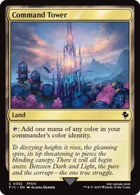 Command Tower (0382) (Surge Foil) - Commander: FINAL FANTASY - Magic: The Gathering card
