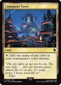 Command Tower (0486) (Surge Foil) - Commander: FINAL FANTASY - Magic: The Gathering card