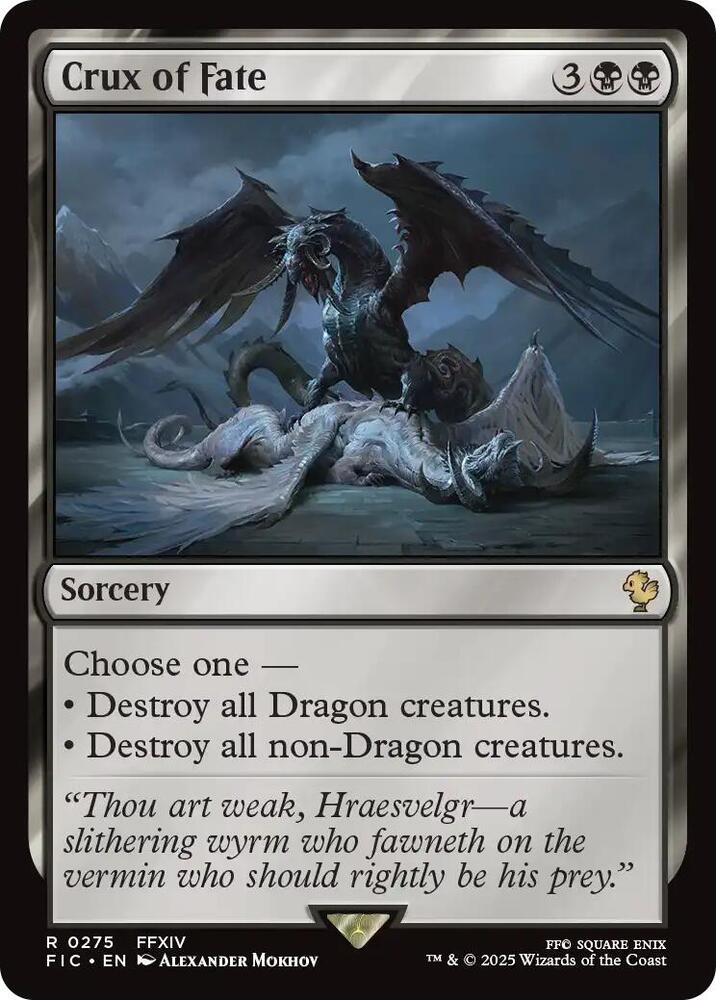 Crux of Fate (Surge Foil) - Commander: FINAL FANTASY - Magic: The