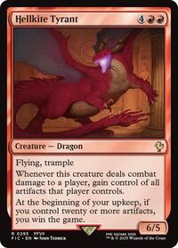 Hellkite Tyrant (Surge Foil) - Commander: FINAL FANTASY - Magic: The Gathering card