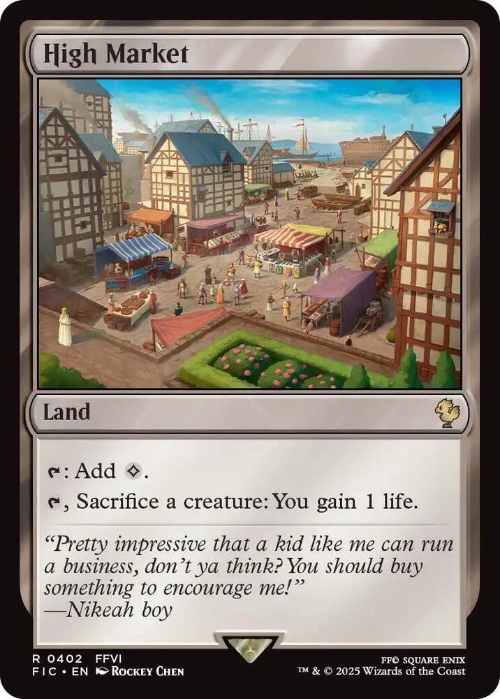 高級市場 High Market 英語 foil MTG High Market (Surge Foil) - Commander: FINAL FANTASY - Magic: The